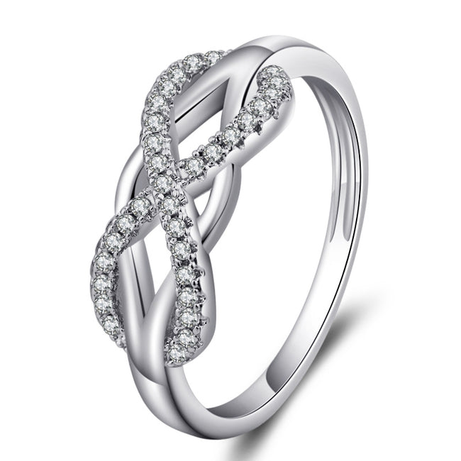 Ring Love Diamond Infinity Rings for Women