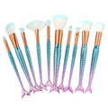 Beauty Mermaid Brush Multicolor Foundation Eyeshadow