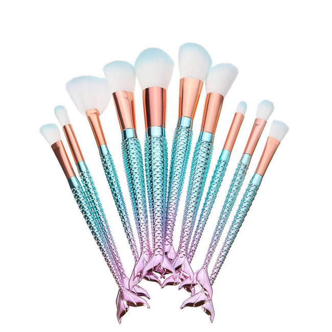 Beauty Mermaid Brush Multicolor Foundation Eyeshadow