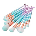 Beauty Mermaid Brush Multicolor Foundation Eyeshadow