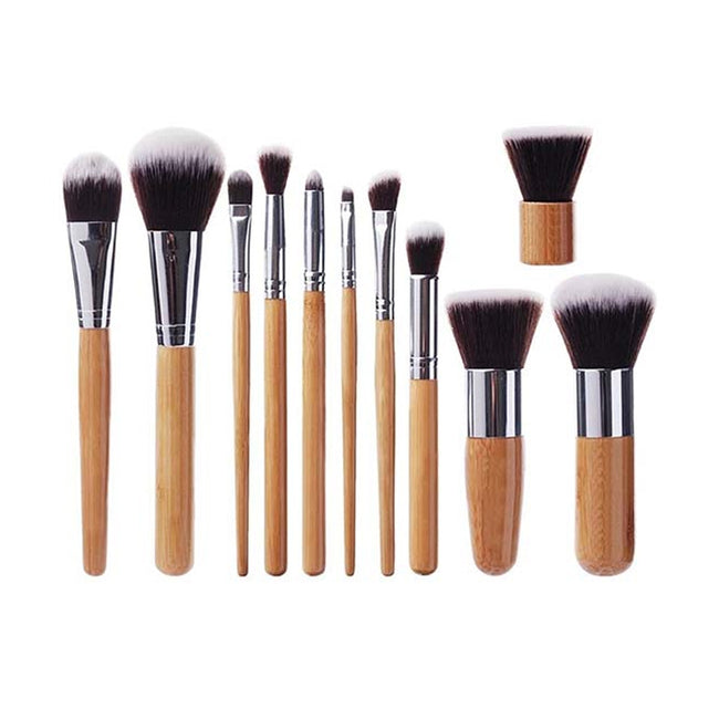 Makeup Brush With Bamboo Handle Soft Synthetic Hair
