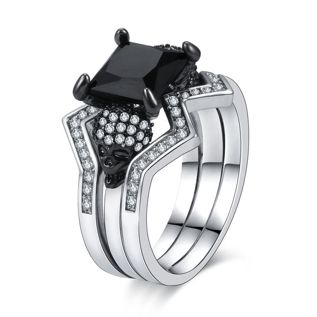 Crystal Fashion Jewelry Punk Skull Rings