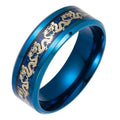 Black Dragon Tungsten Carbide Steel Wedding