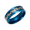 Black Dragon Tungsten Carbide Steel Wedding