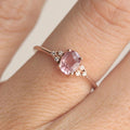 Lady Rose Gold Filled Diamond Cluster Peach