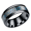 Carbon Ring Men'S Ring Stainless Steel Ring