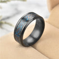 Carbon Ring Men'S Ring Stainless Steel Ring