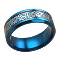 Carbon Ring Men'S Ring Stainless Steel Ring
