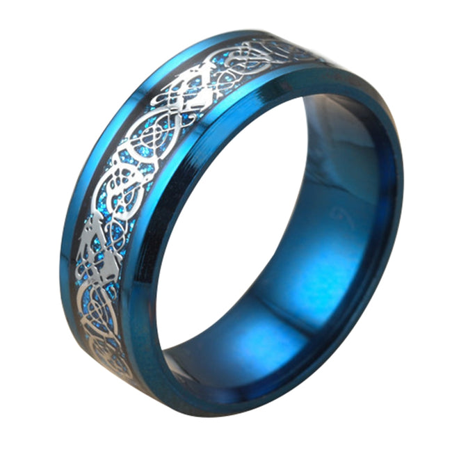 Carbon Ring Men'S Ring Stainless Steel Ring