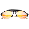 Sunglasses Round Frame Colored Coating Eye Wear