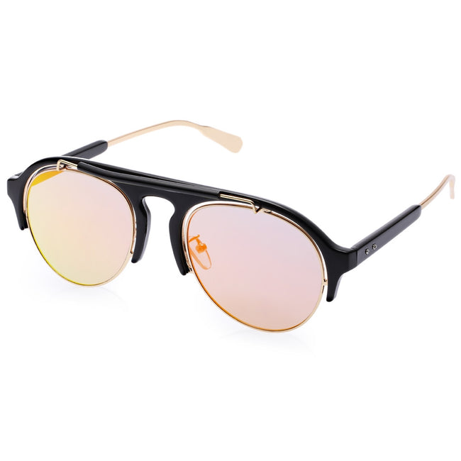 Sunglasses Round Frame Colored Coating Eye Wear