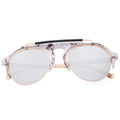 Sunglasses Round Frame Colored Coating Eye Wear