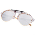 Sunglasses Round Frame Colored Coating Eye Wear
