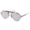 Sunglasses Round Frame Colored Coating Eye Wear