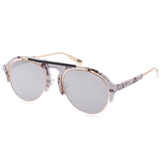 Sunglasses Round Frame Colored Coating Eye Wear