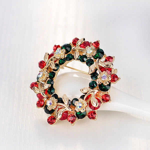 Flower Wreath Brooch