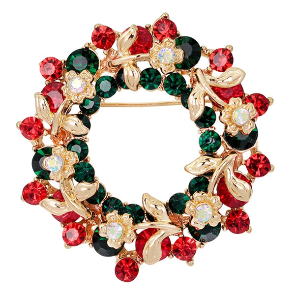 Flower Wreath Brooch