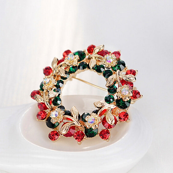 Flower Wreath Brooch