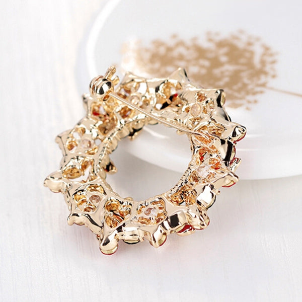Flower Wreath Brooch