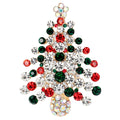 Zircon Christmas Tree Brooch