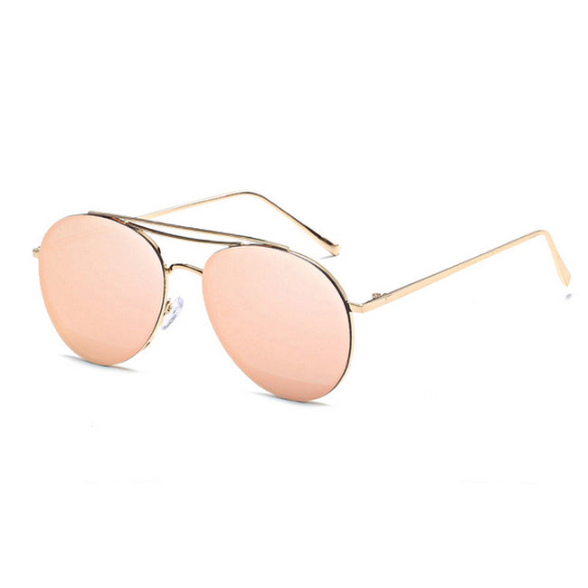 Retro Vintage Metal Small Oval Round Women
