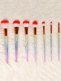 Rainbow Unicorn Conical Makeup Brushes Set