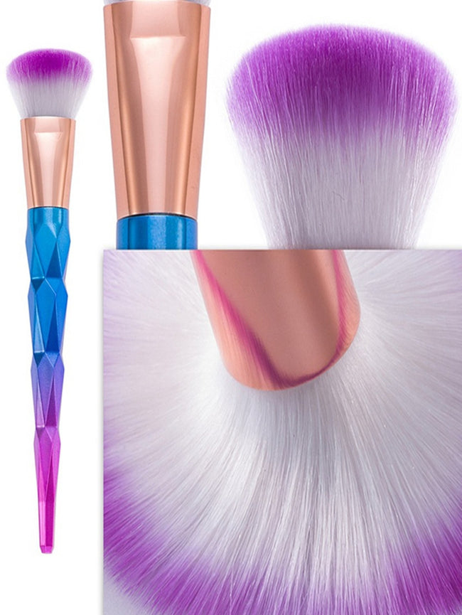 Fancy Color Taper Angular Makeup Brushes Set