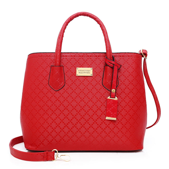 6 Pcs Argyle Pattern Handbag Set