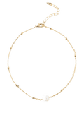 Faux Pearl Collarbone Necklace