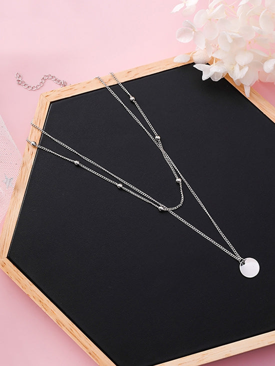Layered Round Shape Beaded Necklace