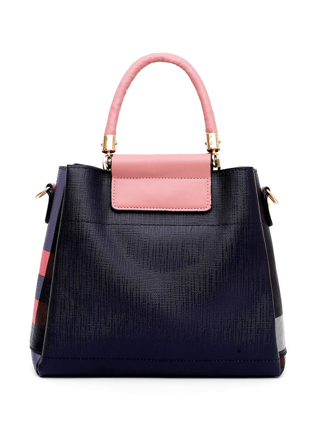 Color Block Print Tote Bags Set