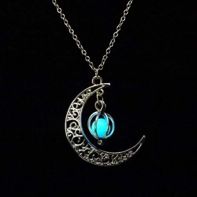 Fashion Women'S Moon Charm Luminous Stone