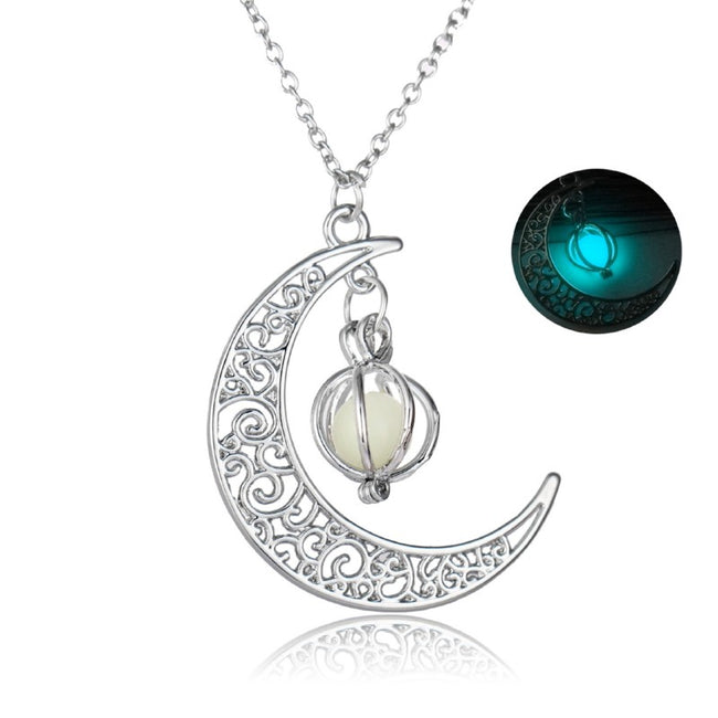 Fashion Women'S Moon Charm Luminous Stone