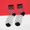 Womens Silk Lace Transparent Socks Black
