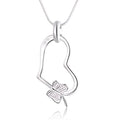 Elegant charm retro exquisite hollow heart pendant