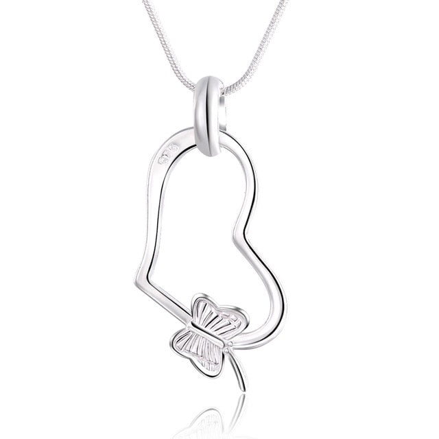 Elegant charm retro exquisite hollow heart pendant