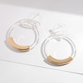 Leopard Print Acrylic Round Earrig Fashion Charm