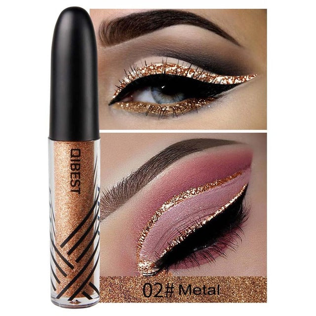 Gold Silver Glitter Eyeliner Pigment Eyes