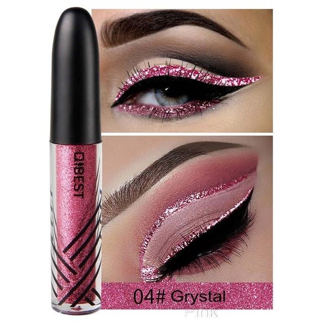 Gold Silver Glitter Eyeliner Pigment Eyes