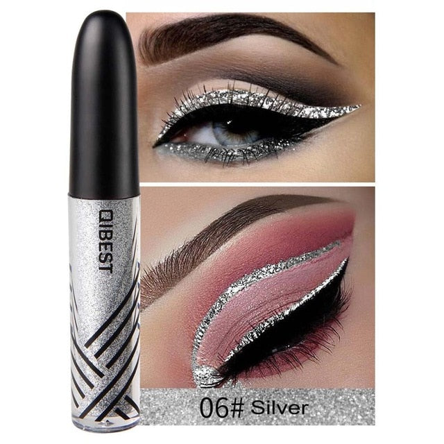 Gold Silver Glitter Eyeliner Pigment Eyes