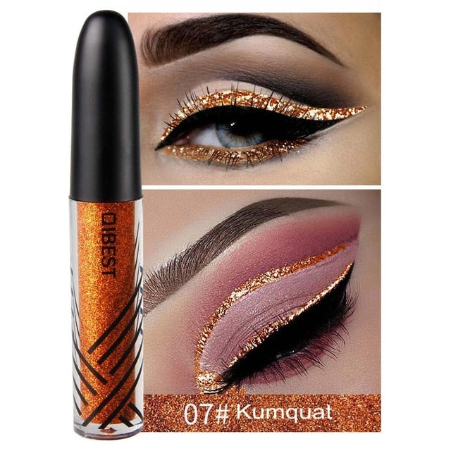 Gold Silver Glitter Eyeliner Pigment Eyes