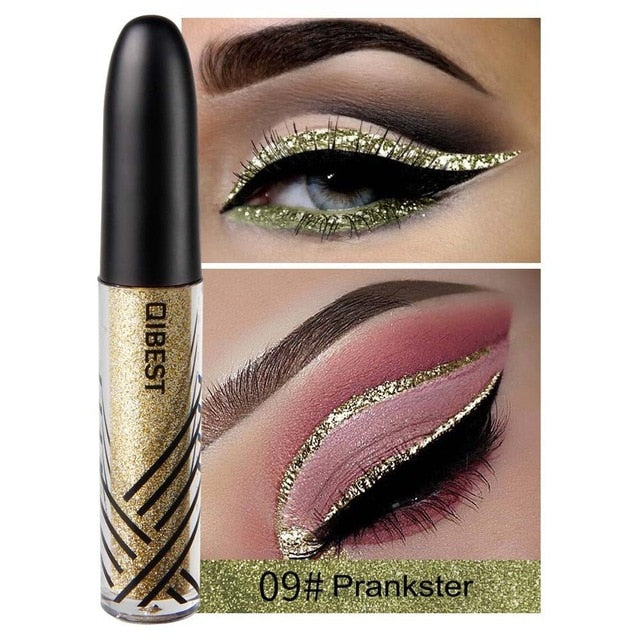 Gold Silver Glitter Eyeliner Pigment Eyes