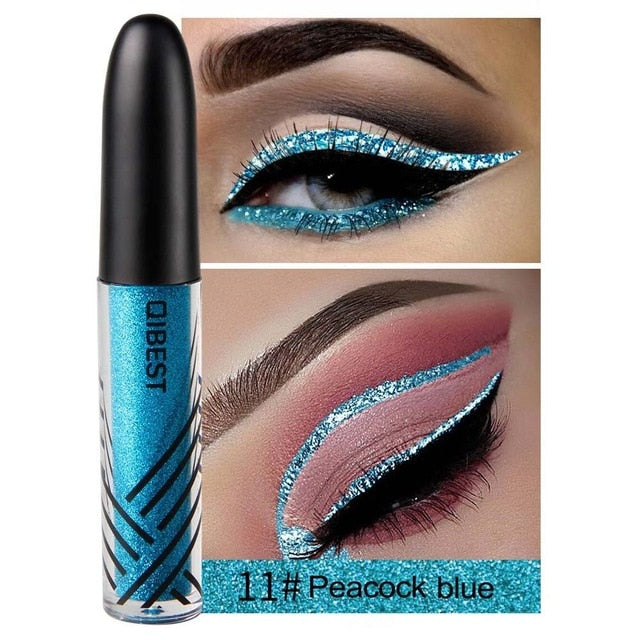 Gold Silver Glitter Eyeliner Pigment Eyes