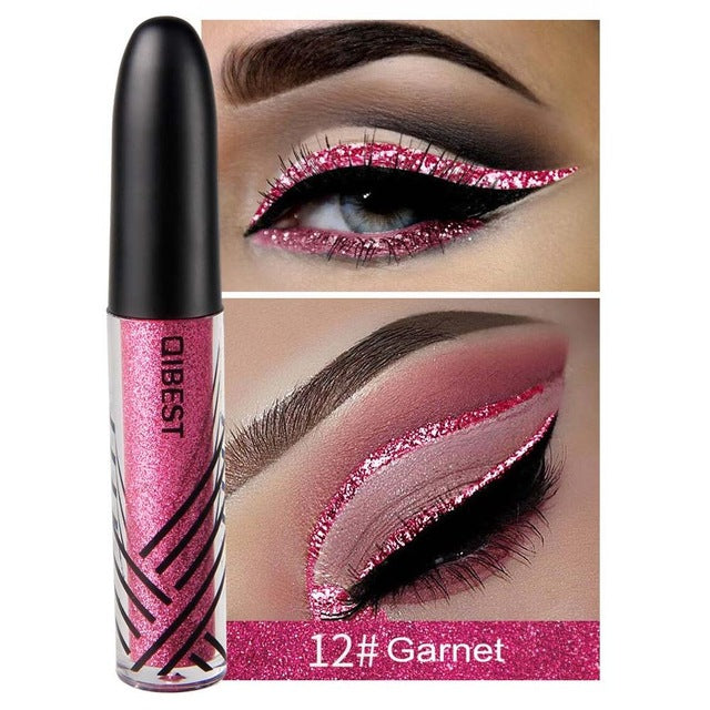 Gold Silver Glitter Eyeliner Pigment Eyes