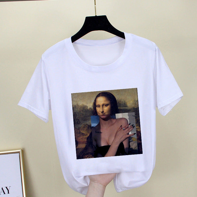 Spoof personality fashion Tshirt Short Sleeve