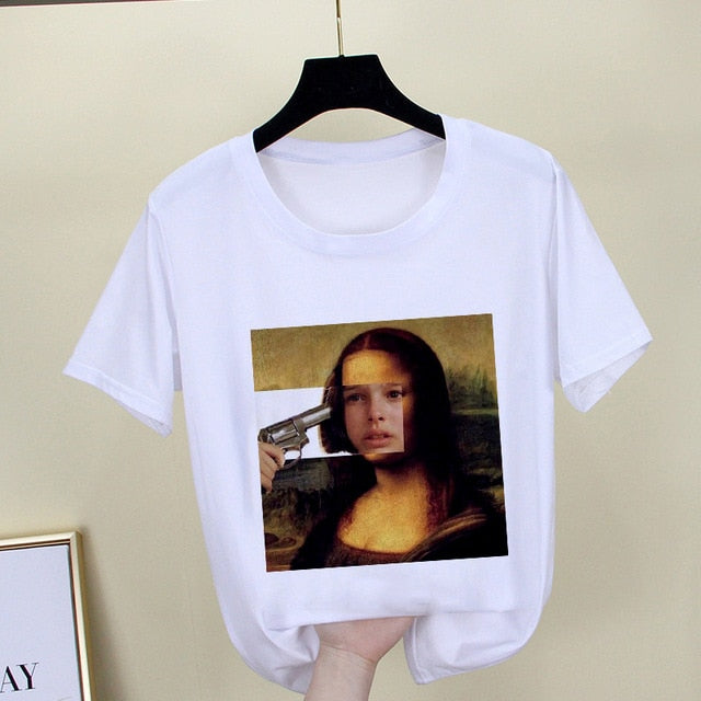 Spoof personality fashion Tshirt Short Sleeve