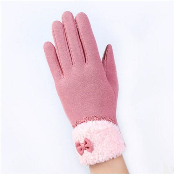 Warm Women Fashion Gloves Thick Touched