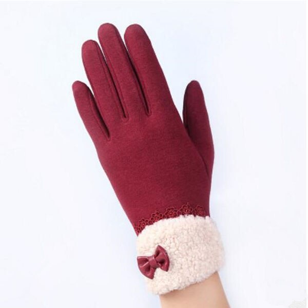 Warm Women Fashion Gloves Thick Touched