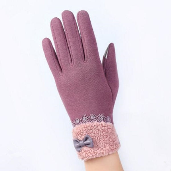 Warm Women Fashion Gloves Thick Touched