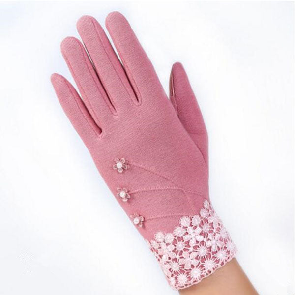 Warm Women Fashion Gloves Thick Touched